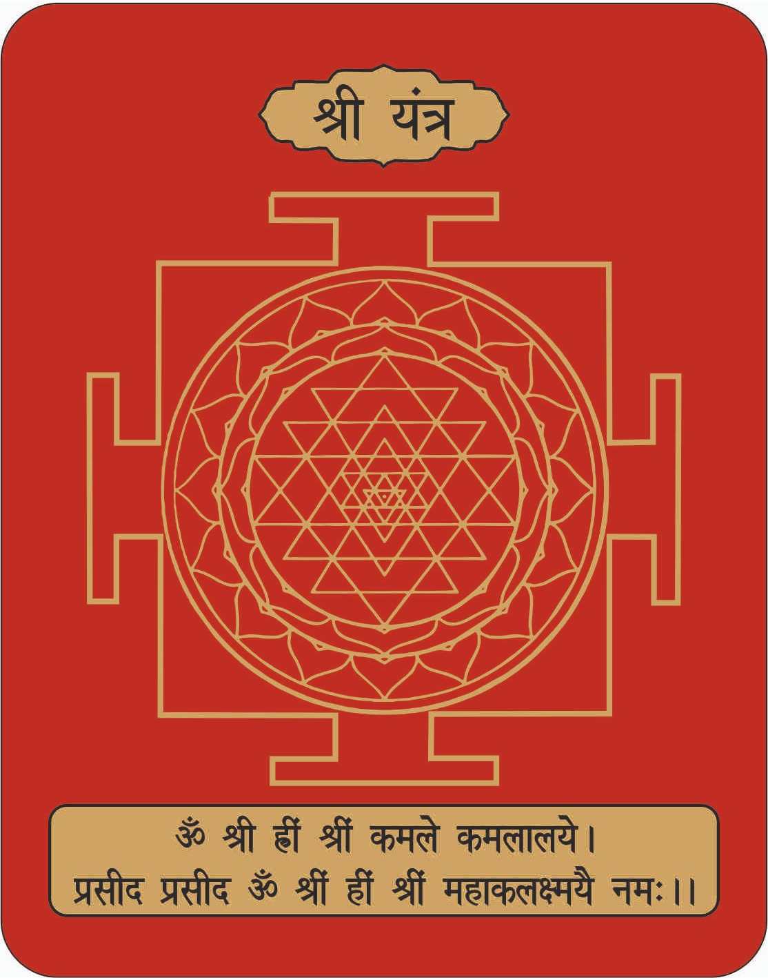 प्राणप्रतिष्ठाति/Activated/Energized  श्री यंत्र भोजपत्र 